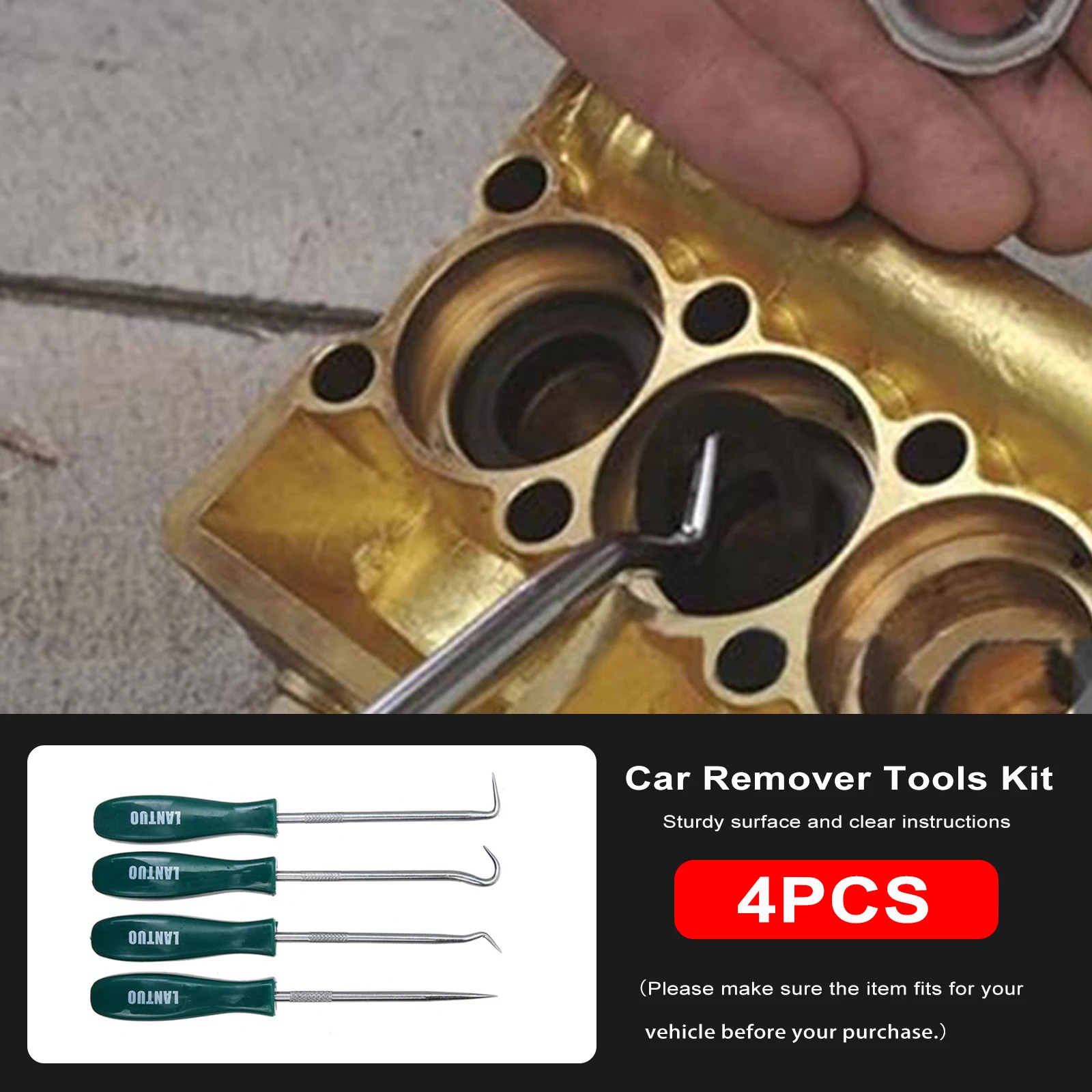 

Новый 4 шт. 135 мм набор отверток для сальника автомобиля, уплотнительное кольцо, съемник прокладок, съемник крючков, инструменты для ремонта автомобиля