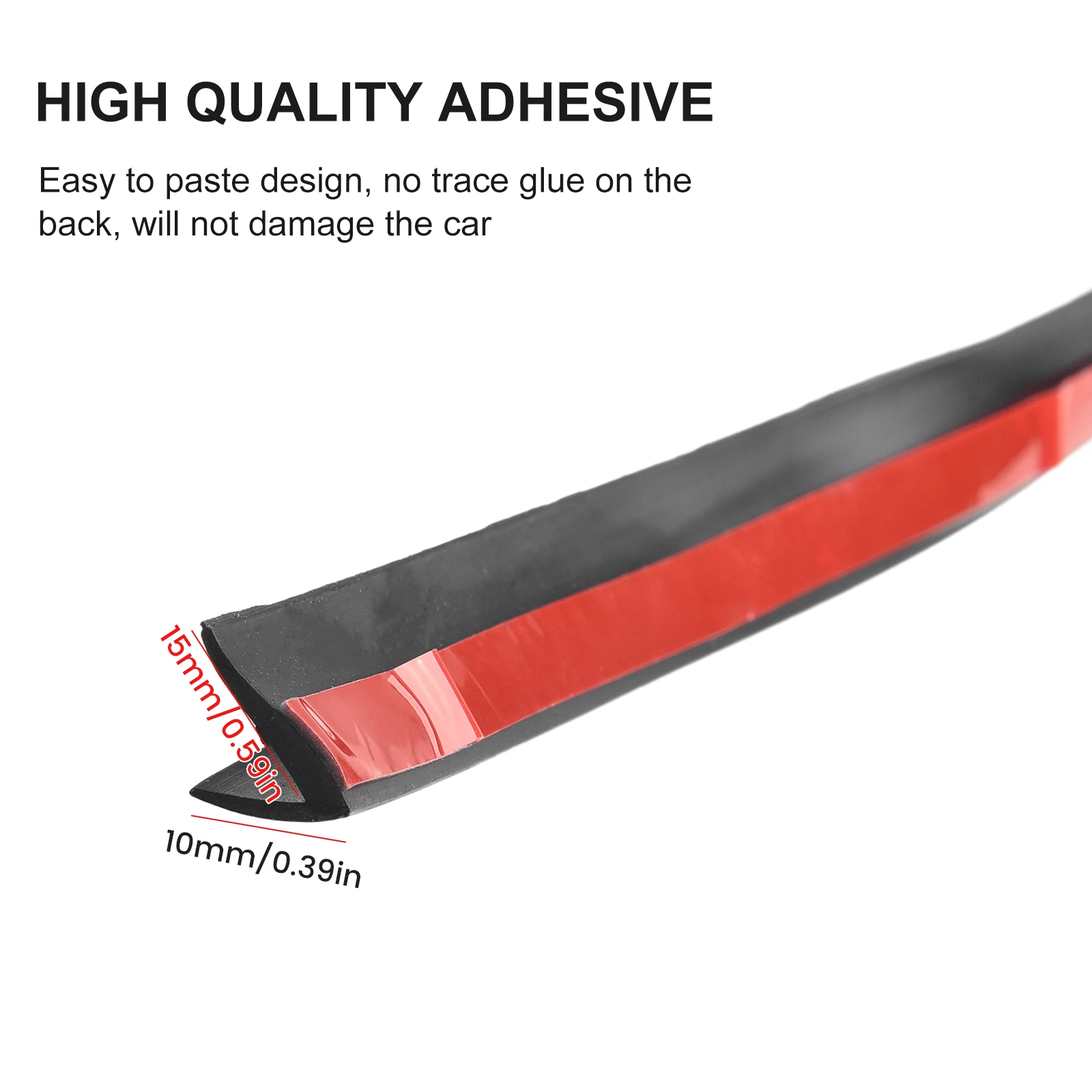 Weatherstrip Sealed Strips Black Car Door for edge Front/ Rear Moulding Rubber Side V-Shape Window 1 Roll Practical