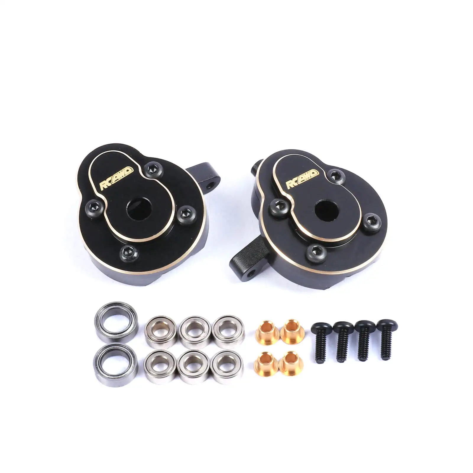 RCAWD Front Portal Axle Fusees Caster Blokken & Messing Contragewicht voor Hobby Plus 1/18 CR18P Rock Van Upgrades Onderdelen
