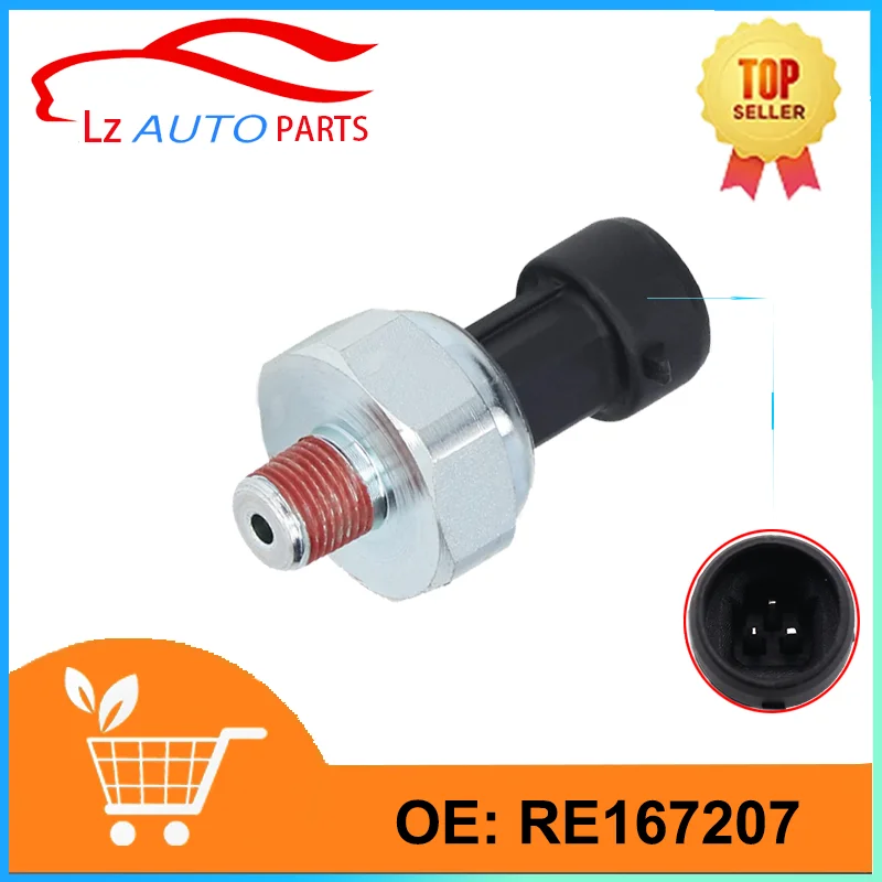 

Oil Pressure Sensor RE167207 for John Deere DT466E I530E DT466 DT530 HT53 Engine Tractor 4640 4650 4840 5065M 7130 Sprayer 4720