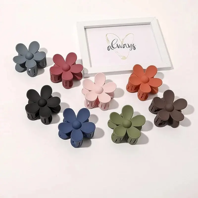 Large Flower Claw Clips For Women Thick Hair Girls Dasiy Strong Hold Matte Hair Clamps Headwear Barrette Hair Accessories