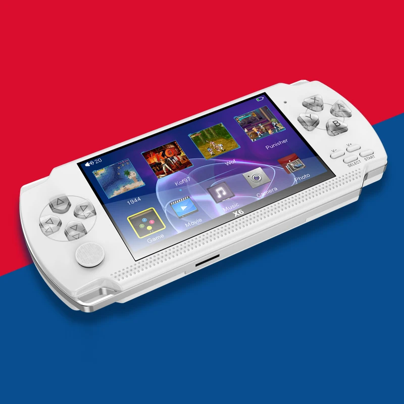 Hot Selling 4.3 inch Retro Gaming X6 Portable Game Console Built-in Game Box Multifunctional Handheld Arcade Game Console