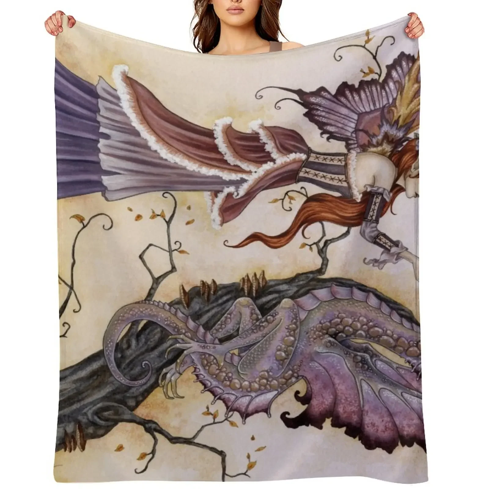 The Dragon Charmer Throw Blanket for babies Polar Bed Hairy Blankets