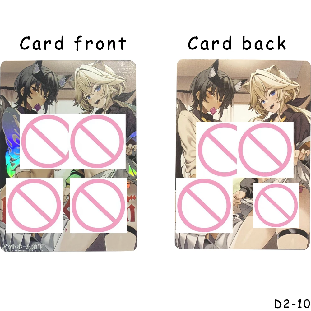 30 قطعة/المجموعة Waifu مثير عارية بالكامل جمع بطاقة أنيمي كبير الصدر الجمال بطاقات عارية الانكسار اللون فلاش Otaku الهدايا