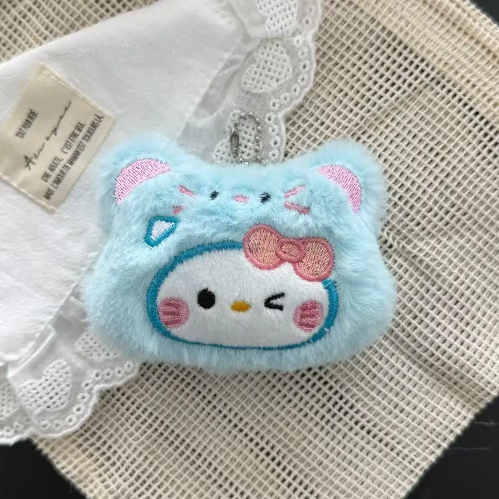 1/4/10 stuks Sanrio Hello Kitty pluche cartoon Kitty hanger sleutelhanger schattige sleutelhanger studententas hanger