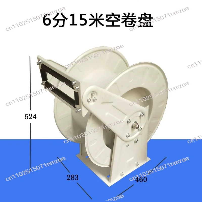 6-piece 10/15/20M Automatic Adjustable Car Fuel Distributor Flexible Hose Spool Set Portable Recyclable Hose Spool Machine