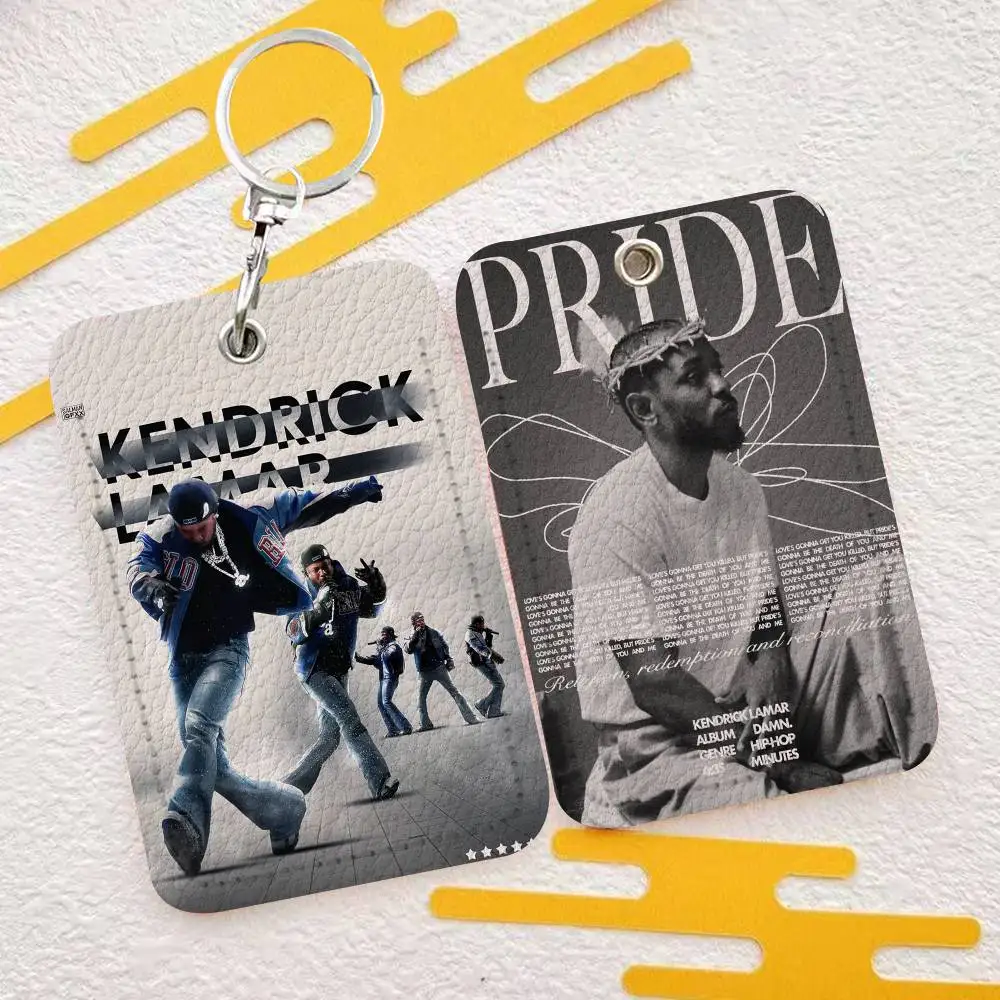 

Современный кожаный картхолдер с брелоком от Kendrick Lamar Rapper – надежный держатель для проездных на автобус и метро