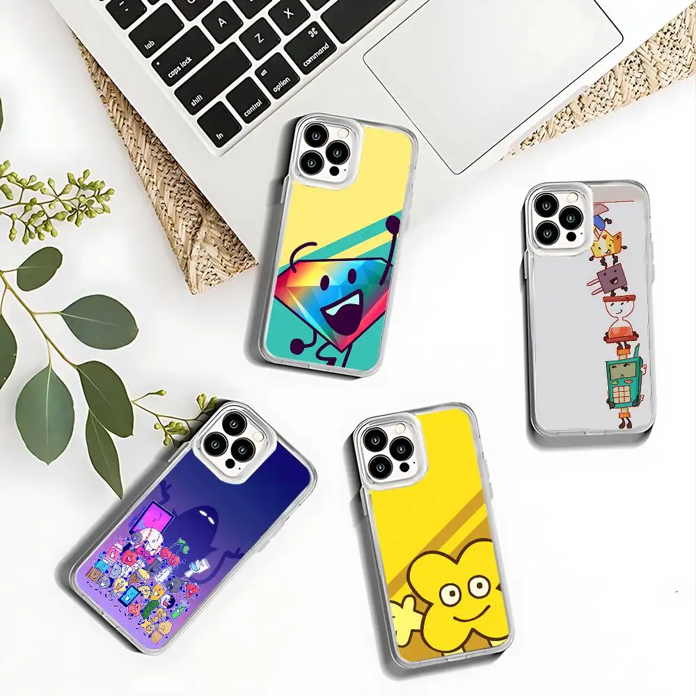 Bfdi batalha para sonho ilha caso de telefone para iphone 17,16,15,14,13,12,11 pro, max, plus, x,xs,xr, se4, e mini capa macia transparente