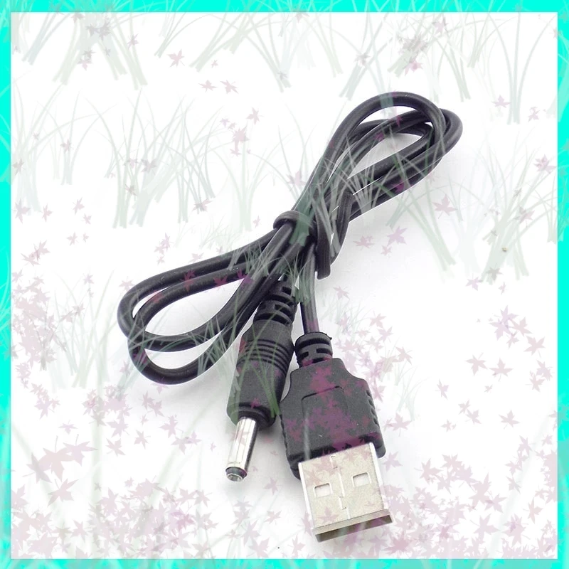 3.5mm Mirco USB Charger Cable Dc Power Supply Adapter Charger Flashlight Head Lamp Torch Light 18650 Rechargeable Battery E3