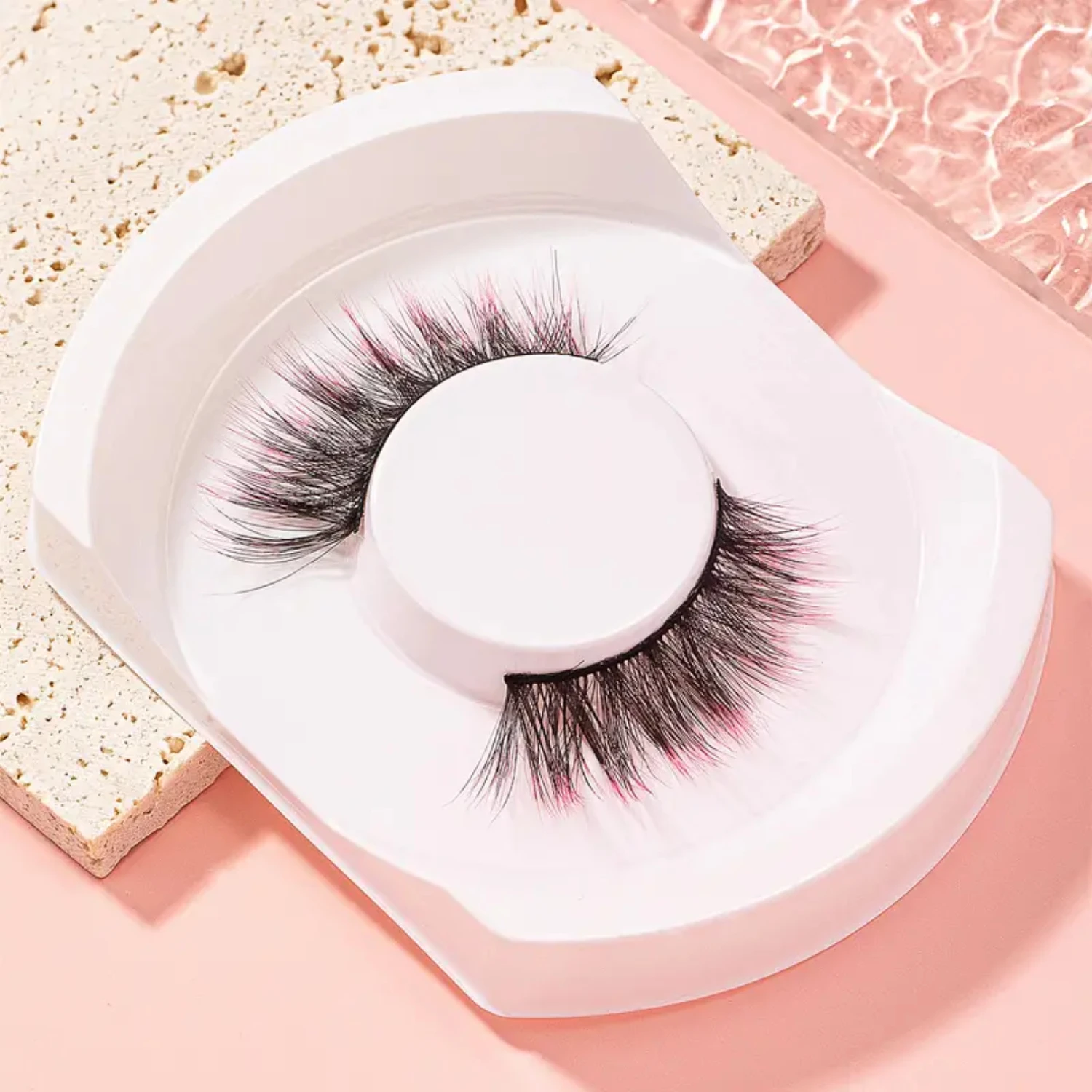 

Vibrant False Eyelashes - Colorful and Creative Pair for Dramatic Curls, Gradient Glamour Eye Decoration to Enhance Your Look