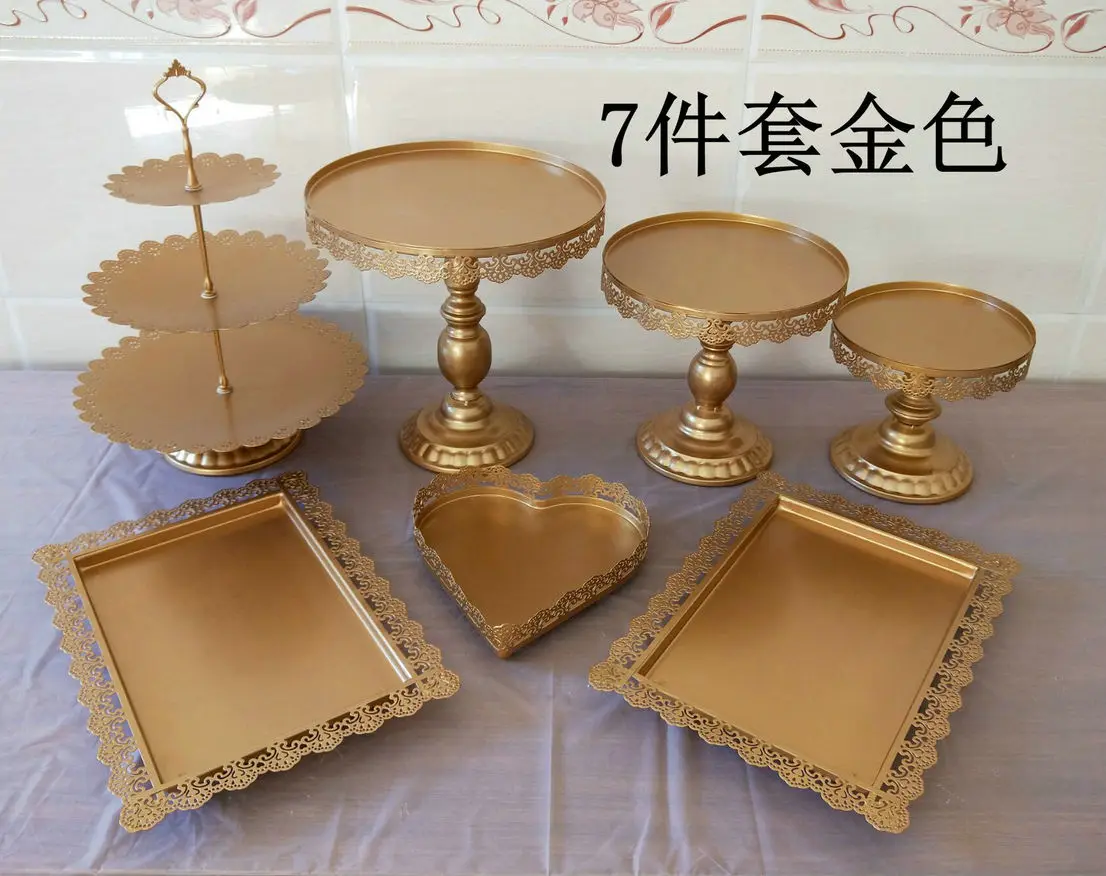 Simple Iron Cake Rack Restaurant Tableware Wedding Cake Rack Banquet Dessert Shop Dessert Rack