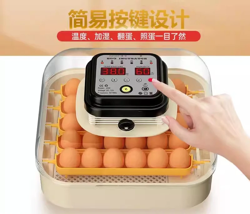 16/30 Eggs Incubator Intelligent Temperature Control Egg Turning Water Filled Incubator Farm Chick Incubator for Chicken, Duck