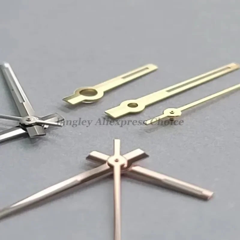 مصقول الفضة الذهب Aiguille NH35 ساعة الأيدي الإبر C3 التجويف مؤشر Datejust الأيدي ل Seiko NH35/NH36 استبدال جزء