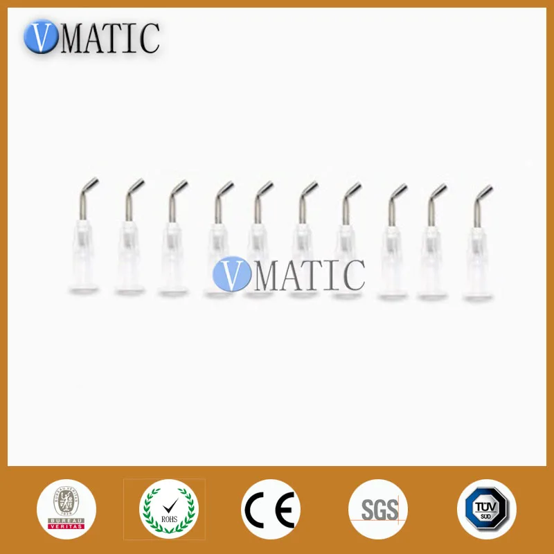 

Бесплатная доставка, 100 шт., 0,5 дюйма, 13 мм, длина, 45 градусов, изогнутая, 16 г, байонетная тупая игла для промышленного использования, 1/2 дюйма