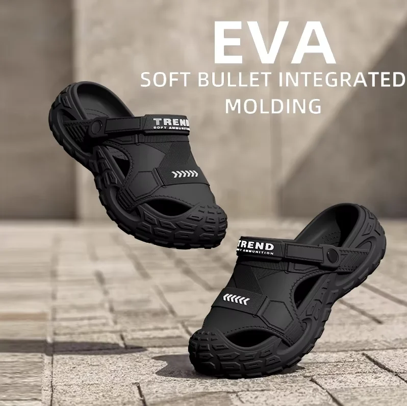 

Men's Outdoor Summer Wearable Clog Shoes Anti-Slip Breathable Odor-Resistant Slip-Resistant Sandals Leisure Clogs Plus Size48 49