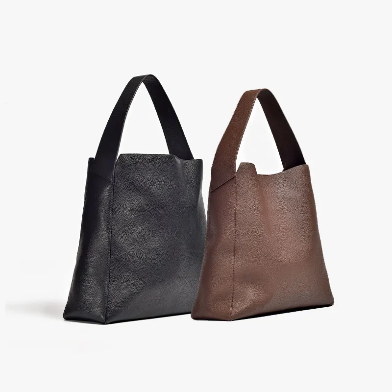 Beautoday Handbags Women Genuine Cow Leather Solid Color Square Large Capacity Female Casual Tote Handmade 62051