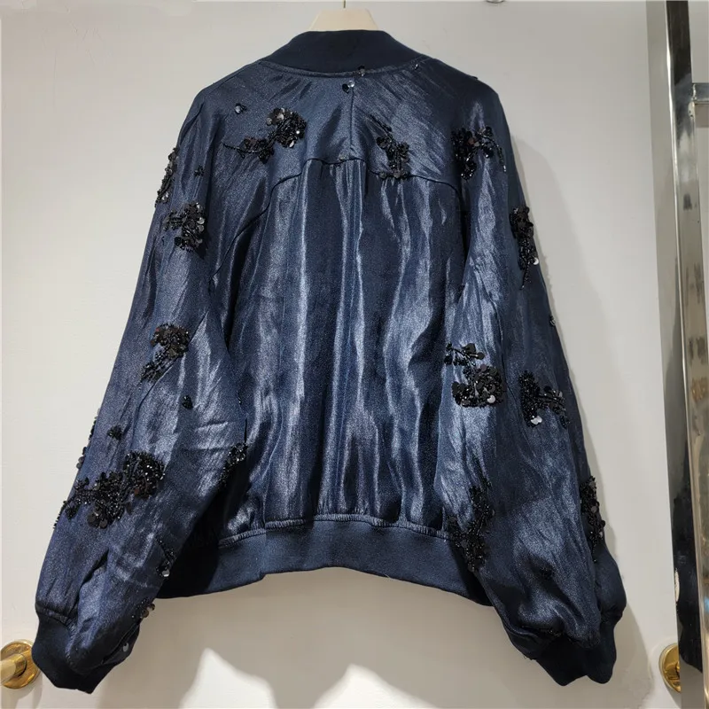 HKSH Women Jacket European Style Fashion Casual Heavy Embroidered Flares Design High-end Stylish Loose V-Neck Niche Coat HK26764