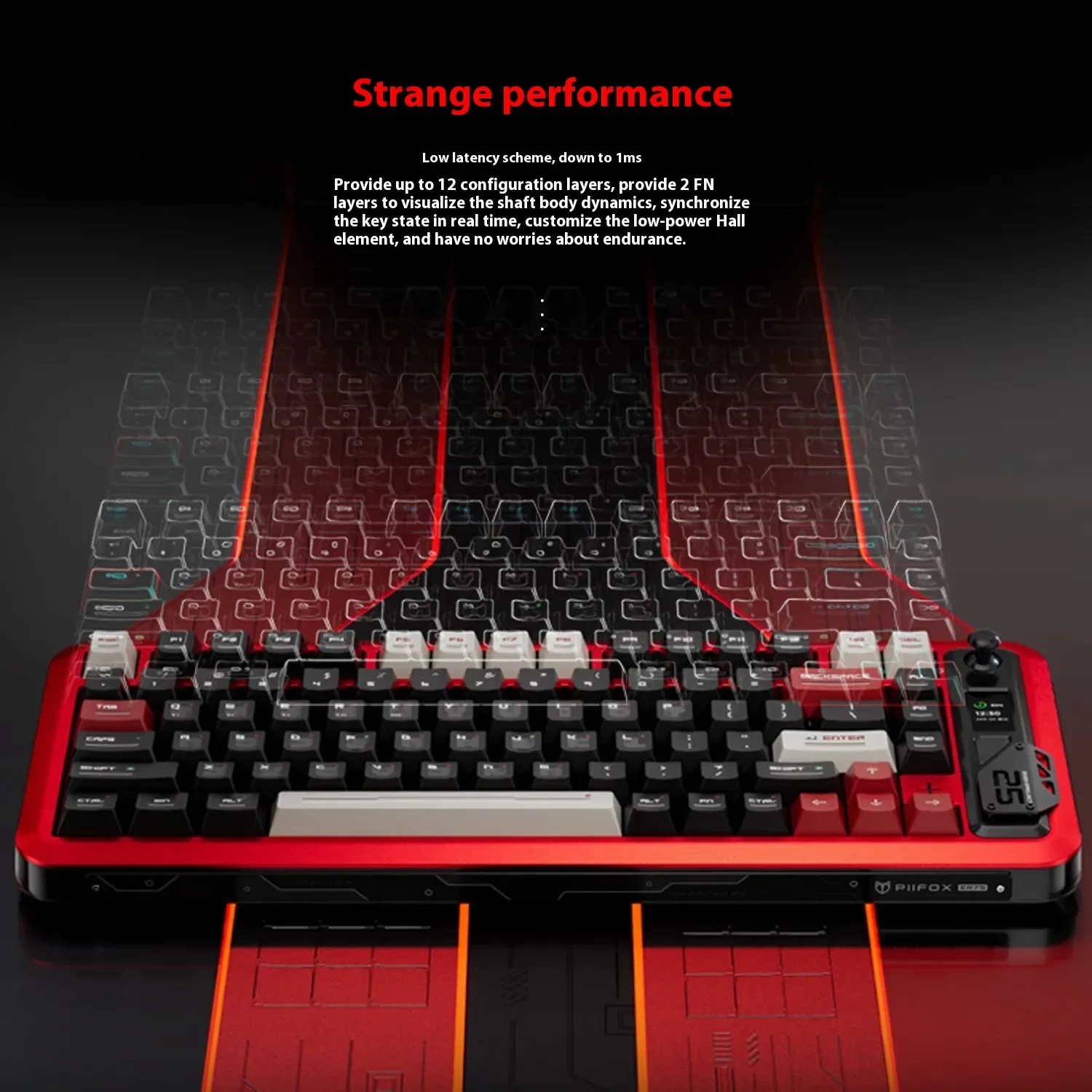 PIIFOX ER75 Magnetic Switch Keyboard Mechanical Wireless Keyboards 3Mode Aluminium alloy 82key Hot Swap Fps Valorant Gamer Keybo