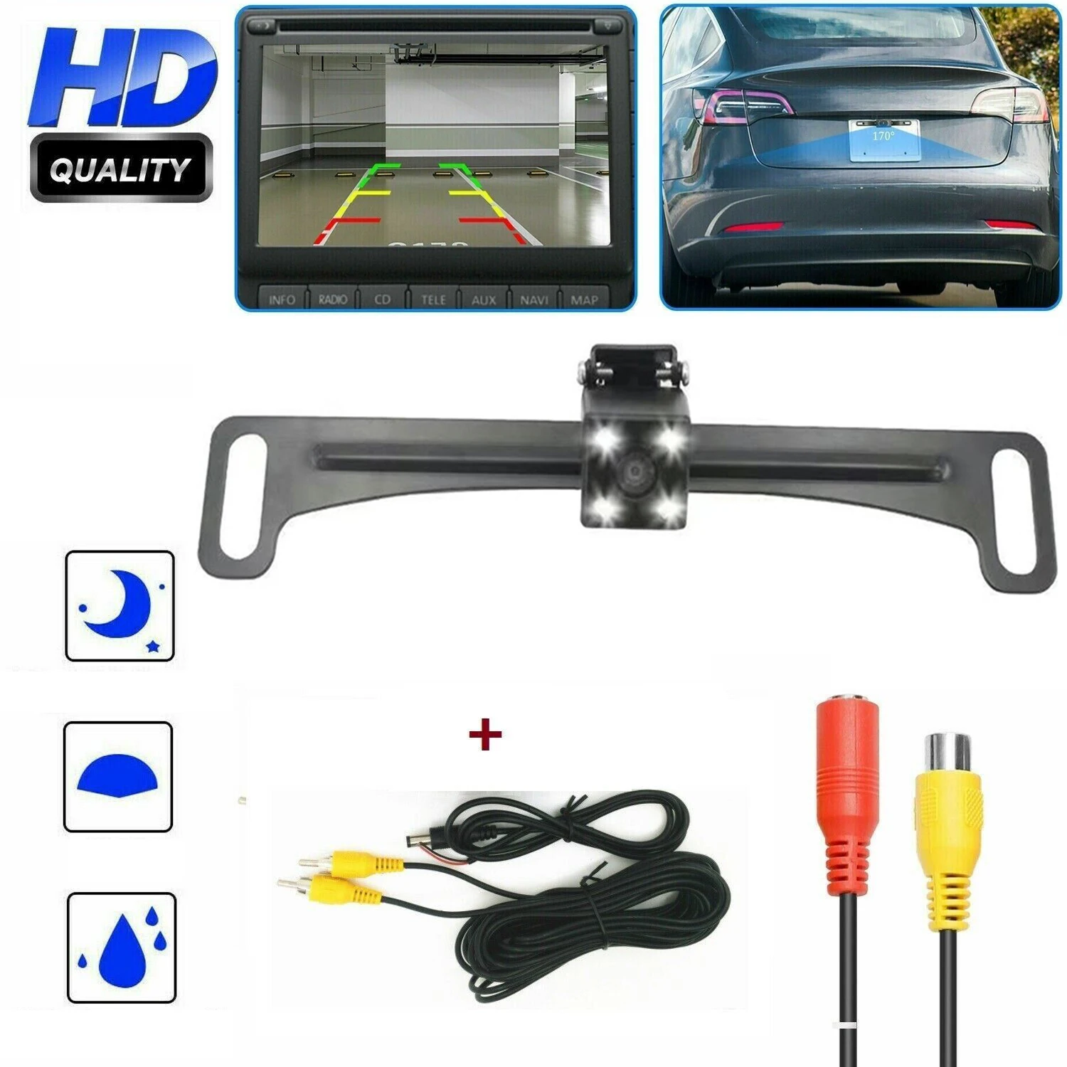 Wireless Car Rearview Camera With Mirror Monitor For Vehicle Parking Mirror Camera Hd Reverse Camera With 7 Inch Screen