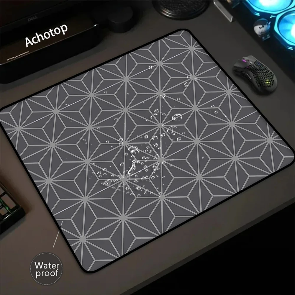 

Large Asanoha Mouse Pad Geometric Mousepad Waterproof Mouse Mat Natural Rubber Carpet Company Desk Mat 400x450mm Keyboard Pads