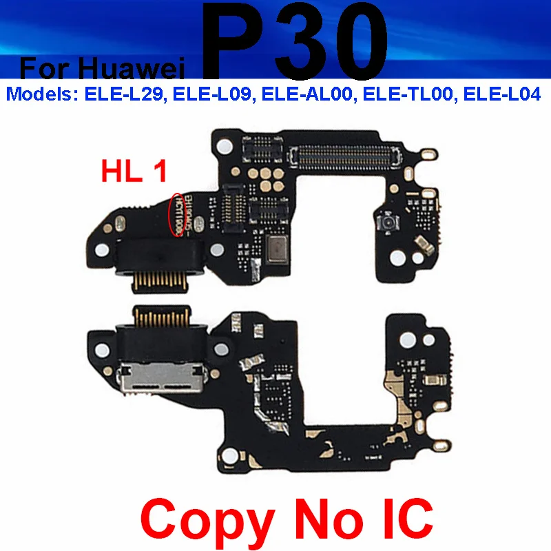 Placa do carregador usb para huawei p8, p9, p10, p20, p30 pro plus, lite 2017, porta de carregamento, cabo flexível, peças de reparo