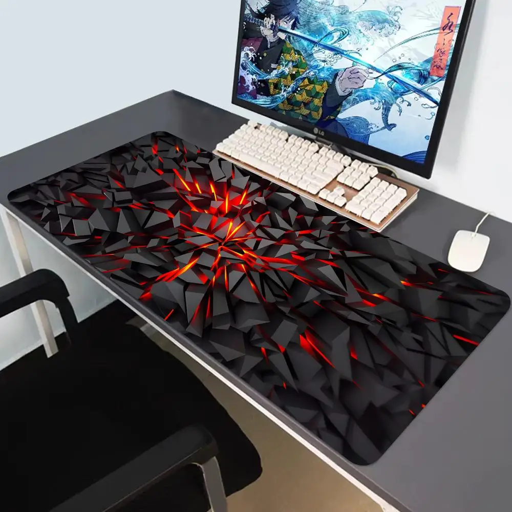 

HYBXAXC Modern Geometric Pattern XL Mouse Pad, Waterproof Smooth Surface Desk Mat, Durable Anti-slip Keyboard Pad for Game