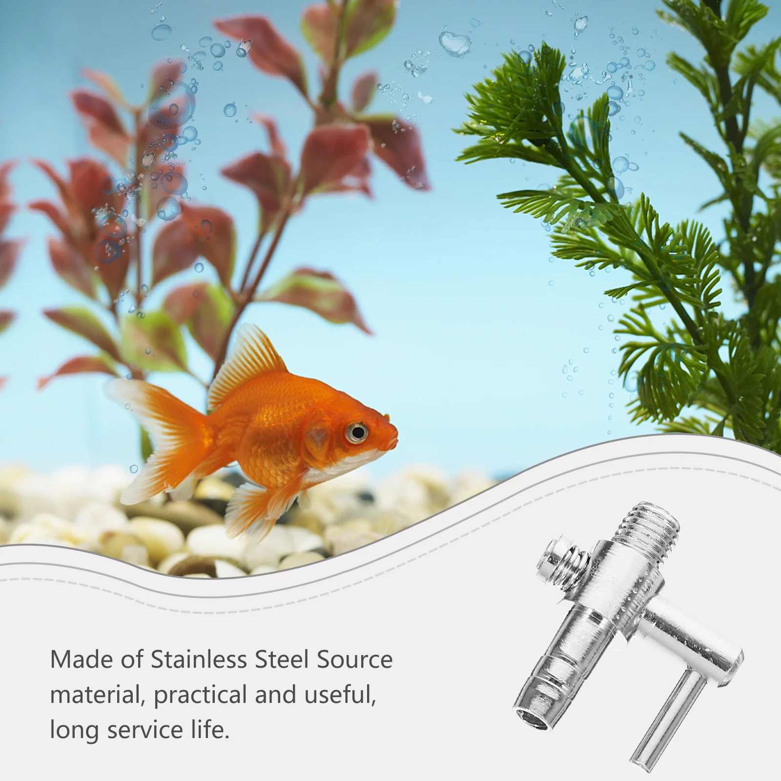 

30Pcs Oxygen Pump Joint Splitter Stainless Steel Flow Control Lever for Aquarium Fish Tank Aeration Air Pump Fittings