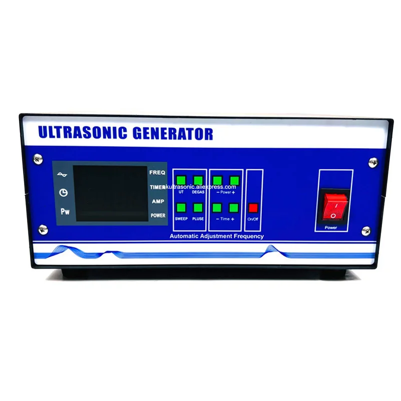 2000Watt Industrial Ultrasonic Generator For Engine Block Part Cleaning System Washing Device 28KHz-40KHz Adjustable Frequency