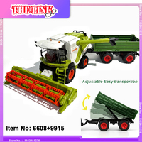 New 1/24 Farm Grain Harvester Model Lighting/Spray Multi-functional Farmer RC Cars Toys Wheat/corn Crop Harvester Children Gifts
