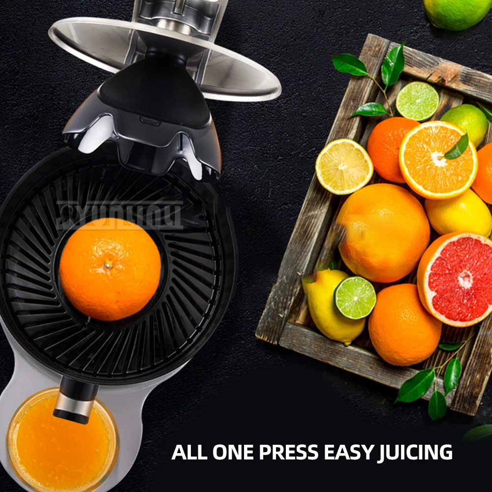 آلة عصارة كهربائية تجارية ، آلة استخراج وفصل العصير الأوتوماتيكية ، قضيب ضغط من سبائك الألومنيوم ، عصير حثي