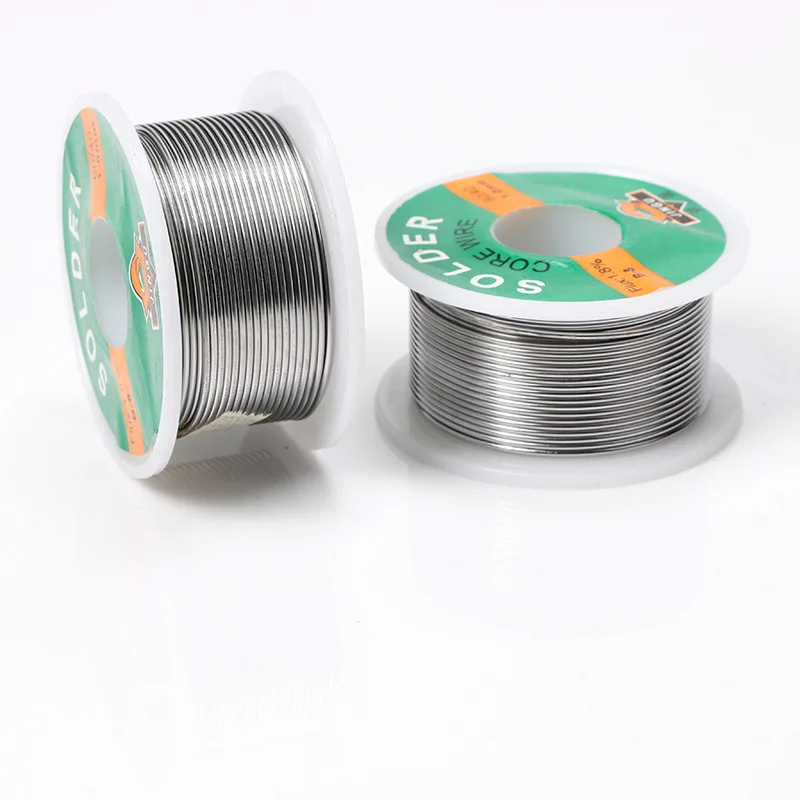 Welding Iron Wire Reel 50g FLUX 2.0% 1mm/0.8mm 63/37 45FT Tin Lead Line Rosin Core Flux Solder Soldering  Wholesale