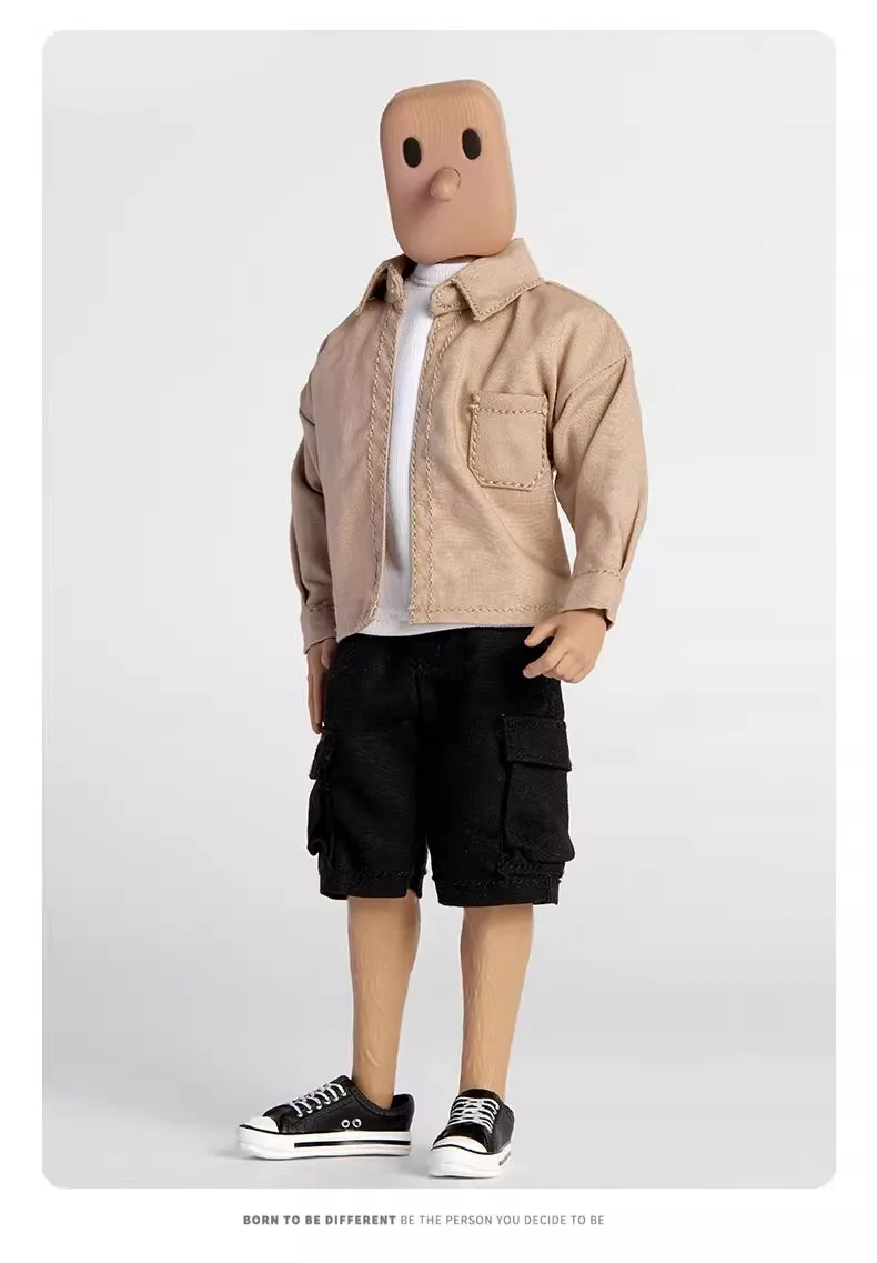 

Snail In Stock 1/12 Soldier Blouse Long Sleeved Solid Color Shirt Fit 6'' Action Figure Body Doll