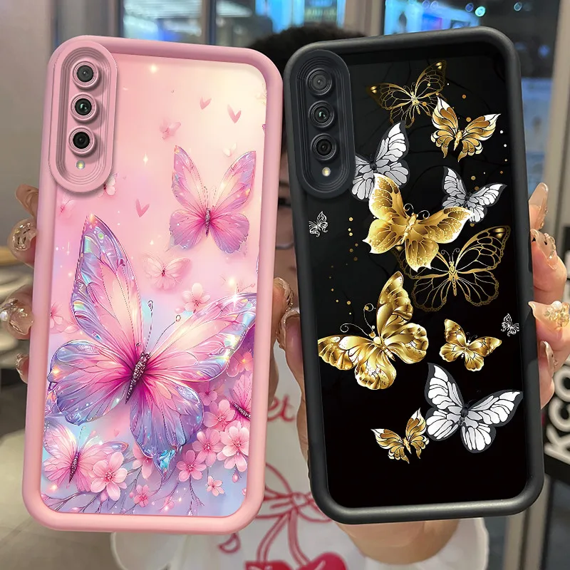 Couple Phone Casing For Honor 9X Pro Case Shockproof Soft Beautiful Tulip Painted Back Cover