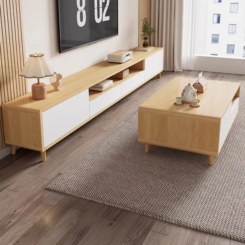 Mueble de TV para sala de estar, mesa de centro para el hogar, combinación de almacenamiento en el suelo, mueble de TV, mueble para sala de estar