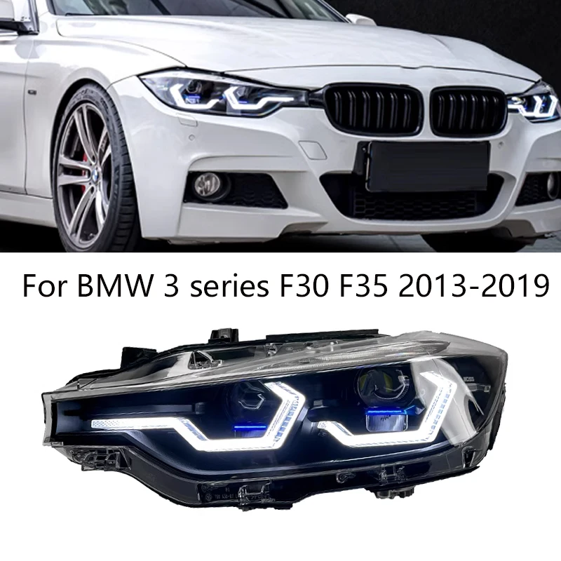 Car Led Headlights For BMW 3 /4 Series F30 F35 2013-2019 Accessories Modified Car 4 Nearly 4 Far beam DRL Headlight Assembly