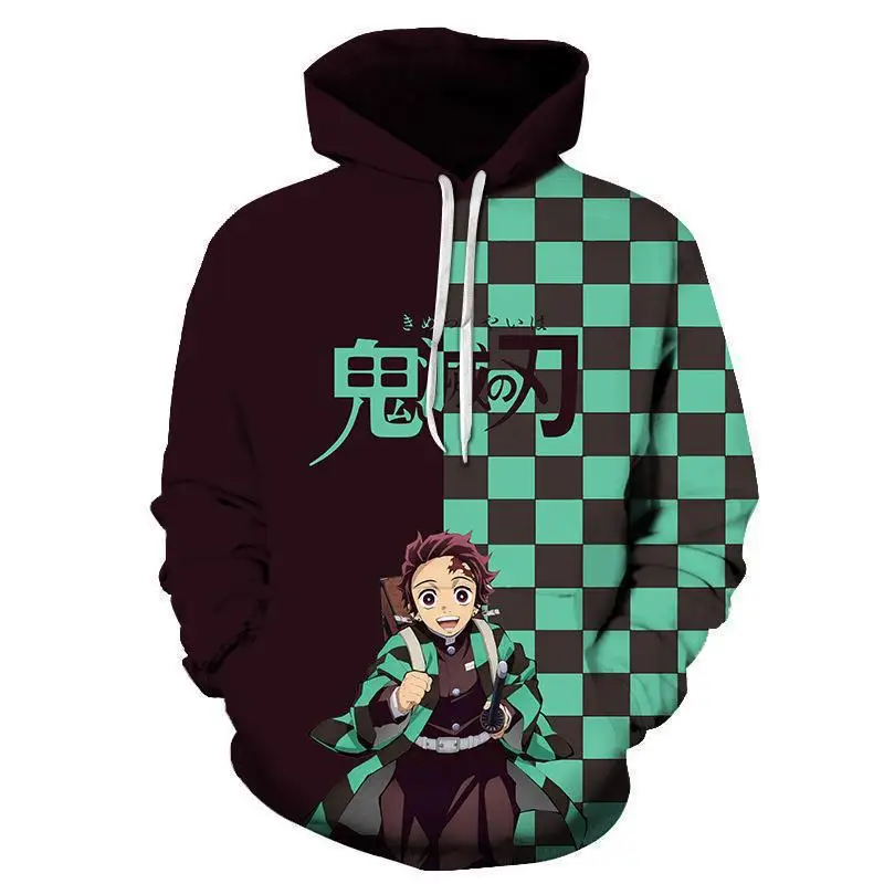 New Kimetsu No Yaiba Demon Slayer Men and Women Sweatshirts 3D Printed Casual Boy Girl Kids Hoodies Pullover Anime Coats Tops