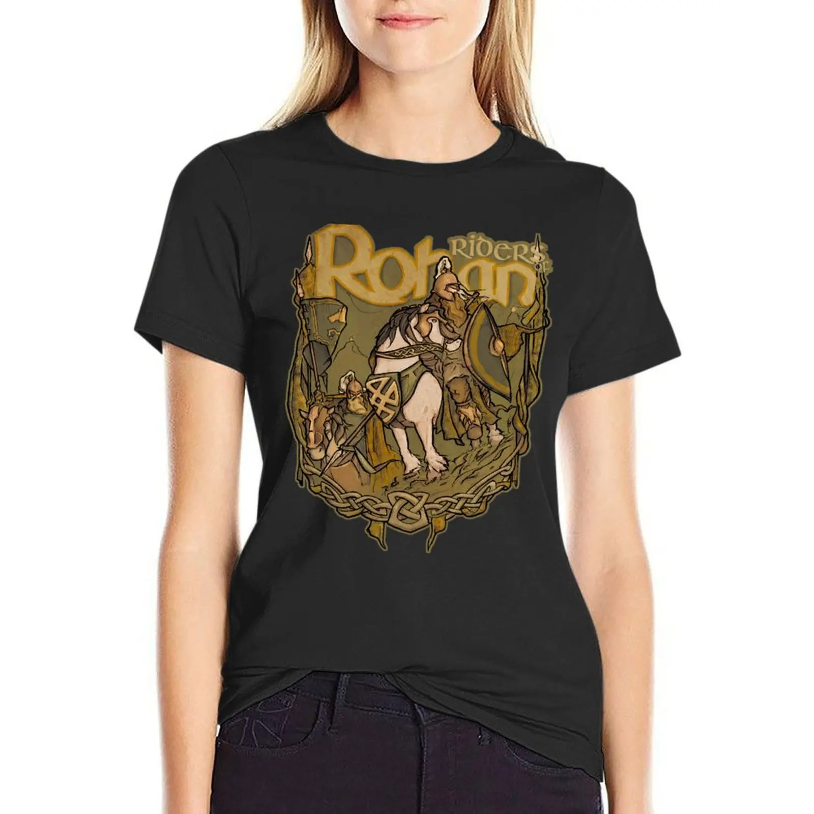 Riders of Rohan T-Shirt female animal print cute tops Woman fashion