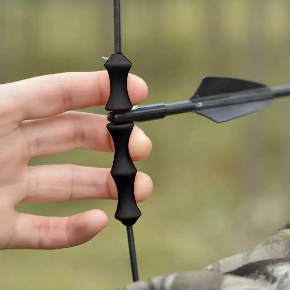 3Pcs/Set Silicone Archery Finger Guard Bowstring Saver Tab for Recurve Bow Release Protector Gear Accessory