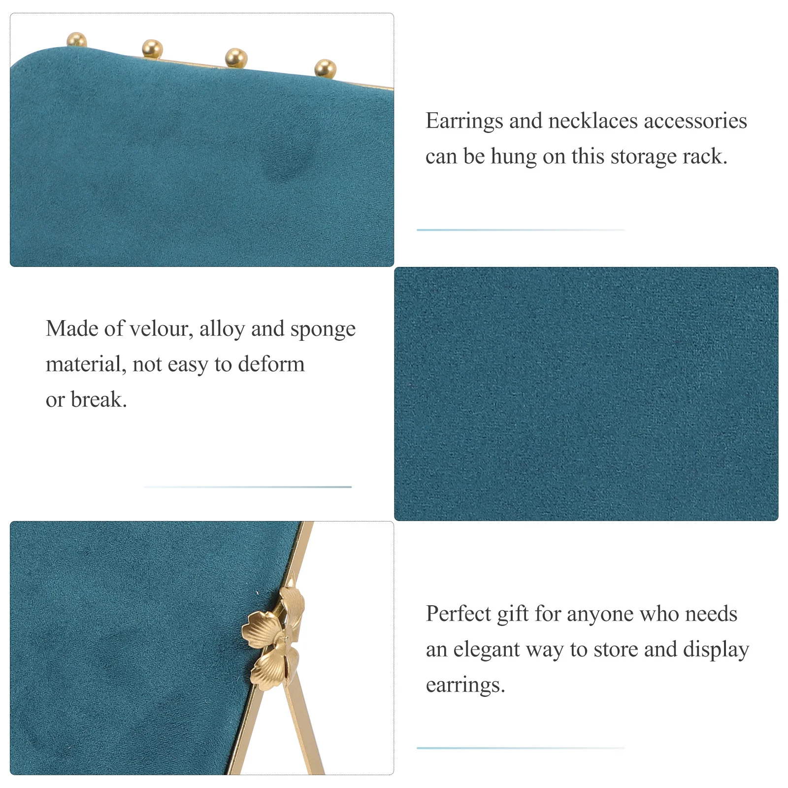 Nordic Earring Necklace Holder Jewelry Display Rack Lightweight Stylish Home Decor Gift for Earrings Necklaces