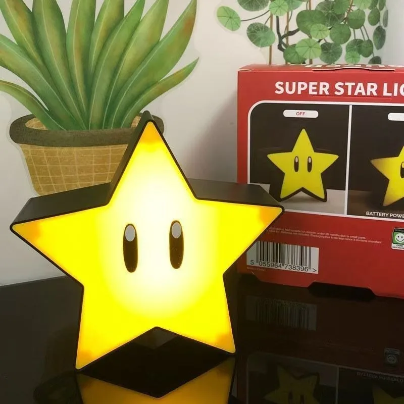 Sound Activated Night Light with Star Pattern, Handheld Rechargeable Table Lamp, Touch Control Decor for Kids Room