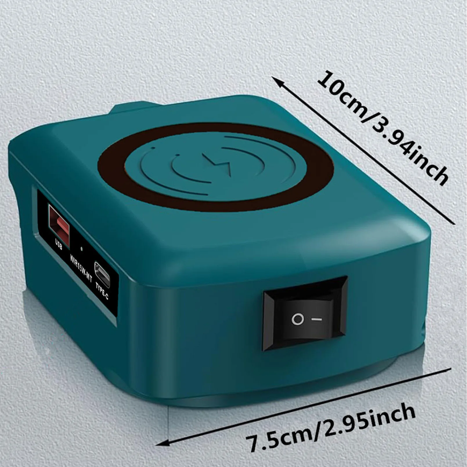 

Li-ion battery Wireless Phone Charger Adapter with USB Type-C Ports converter for Makita BL1815 BL1830 BL1840 BL1845 BL1850 NEW