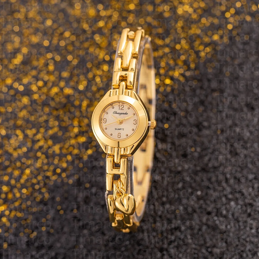 جديد إمرأة سوار ساعة أنيقة ذهبية صغيرة الهاتفي السيدات كوارتز ساعة اليد خمر الساعات الفاخرة النساء ساعة montre فام