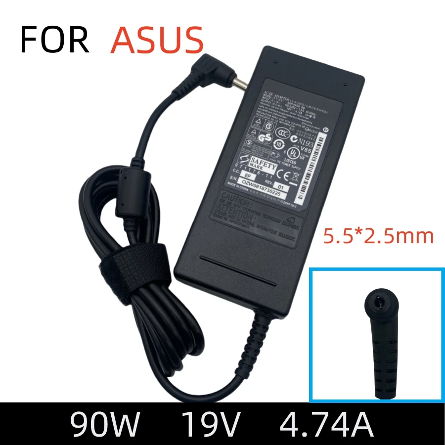 19V 4.74A 90W Carregador de laptop para Asus X502CA X550C X550CA X550Z X550ZA X551C X551CA Adaptador AC fonte de alimentação