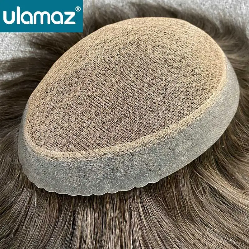 Kapillar-Haarprothese für Männer Australien – Doppellagige Toupets, Herren-Haarteile, Echthaar-Perücken, Lace-PU-Perücke, Haarsystem für Männer