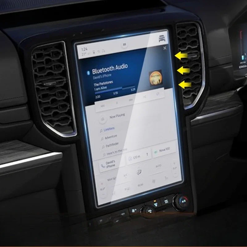 

Для Ford Ranger Everest 2022-2024 гг., пленка из закаленного стекла, защитная пленка для экрана навигации с центральным управлением, модная отделка