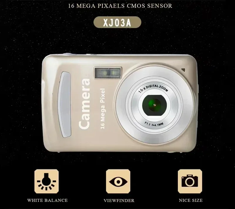 Hot High-definition16 Megapixel 1080P Home Digital Camera Fully Automatic Photography 2.4 Inch Screen Children's Digital Camera