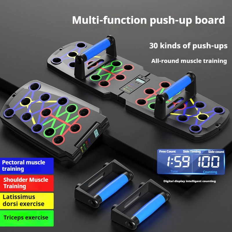 

Foldable Push Up Board Chest Abs Core Training Equipment Portable Home Gym Fitness