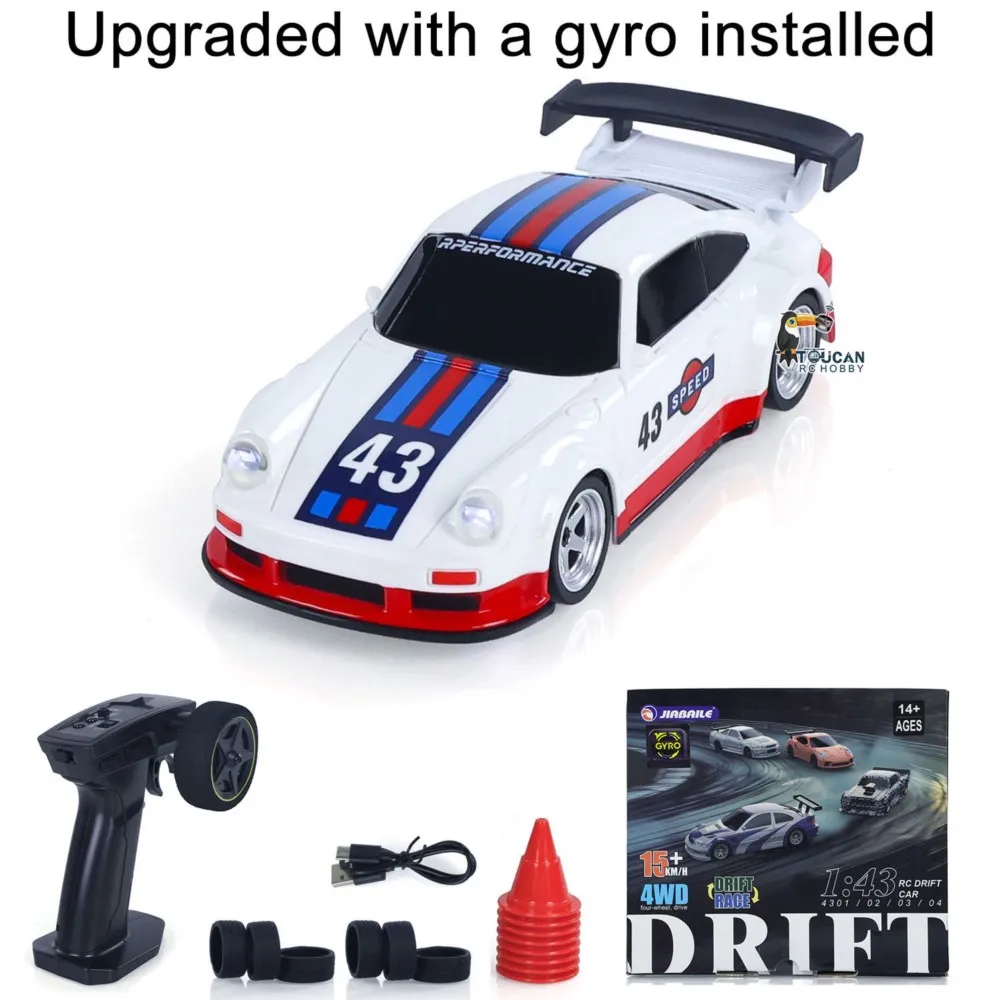 Vendita negli Stati Uniti Ad Alta Velocità 2.4G Mini RC Drift Car 1/43 Veicoli Da Corsa Giroscopio 4WD Ready to Go Mini Auto Giocattolo Radio Batteria Luci Modello