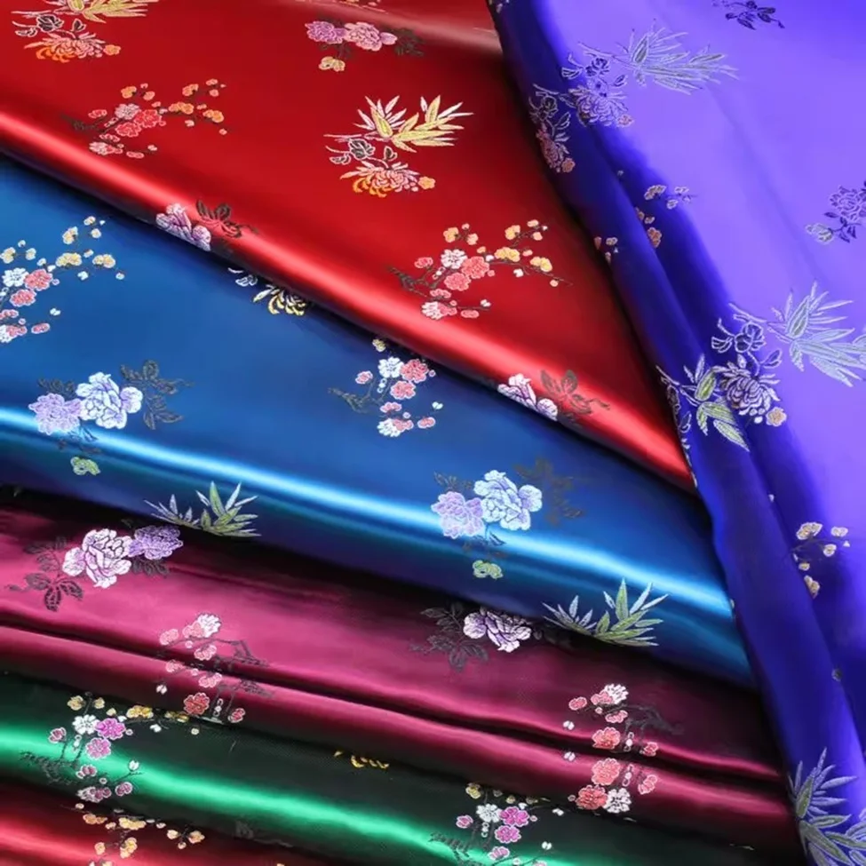 

Handmade Jacquard Silk Fabric, Chinese Style Clothing, Brocade 336 High Silk Fabric