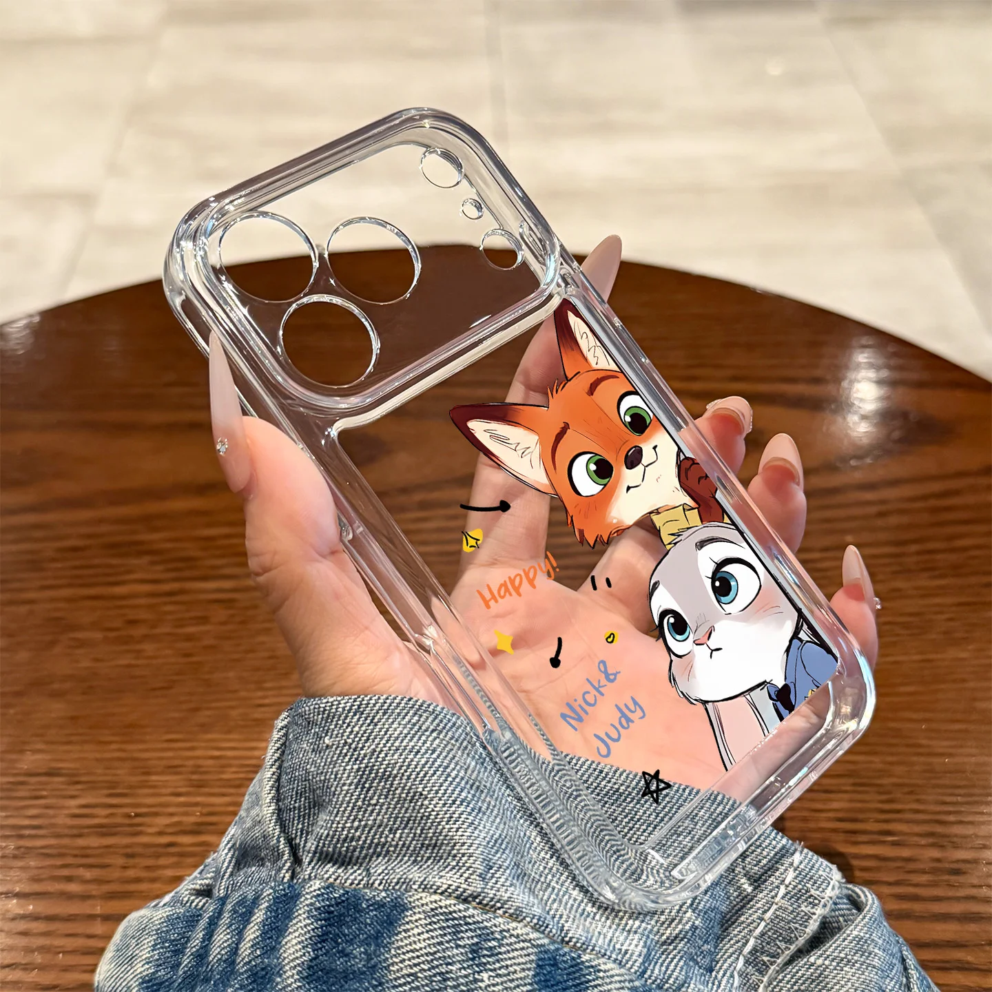Zootopia Cute Animal Nick & Judy Case Phone Case For iPhone 17 16 15 14 13 12 11 Pro Max 17 Transparent Shockproof Cases Fundas - náhled 6
